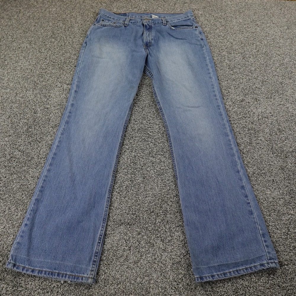 VTG Levis Jeans Womens 16 Dark Blue Denim Pants 515 Boot Western Faded Y2K‎ USA